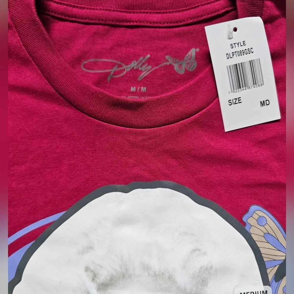 Dolly Parton Butterfly Grapic Tee In Size Medium. New With Tags! - Picture 4 of 5